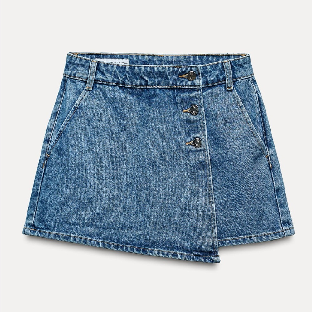Zara Blue Denim Skort